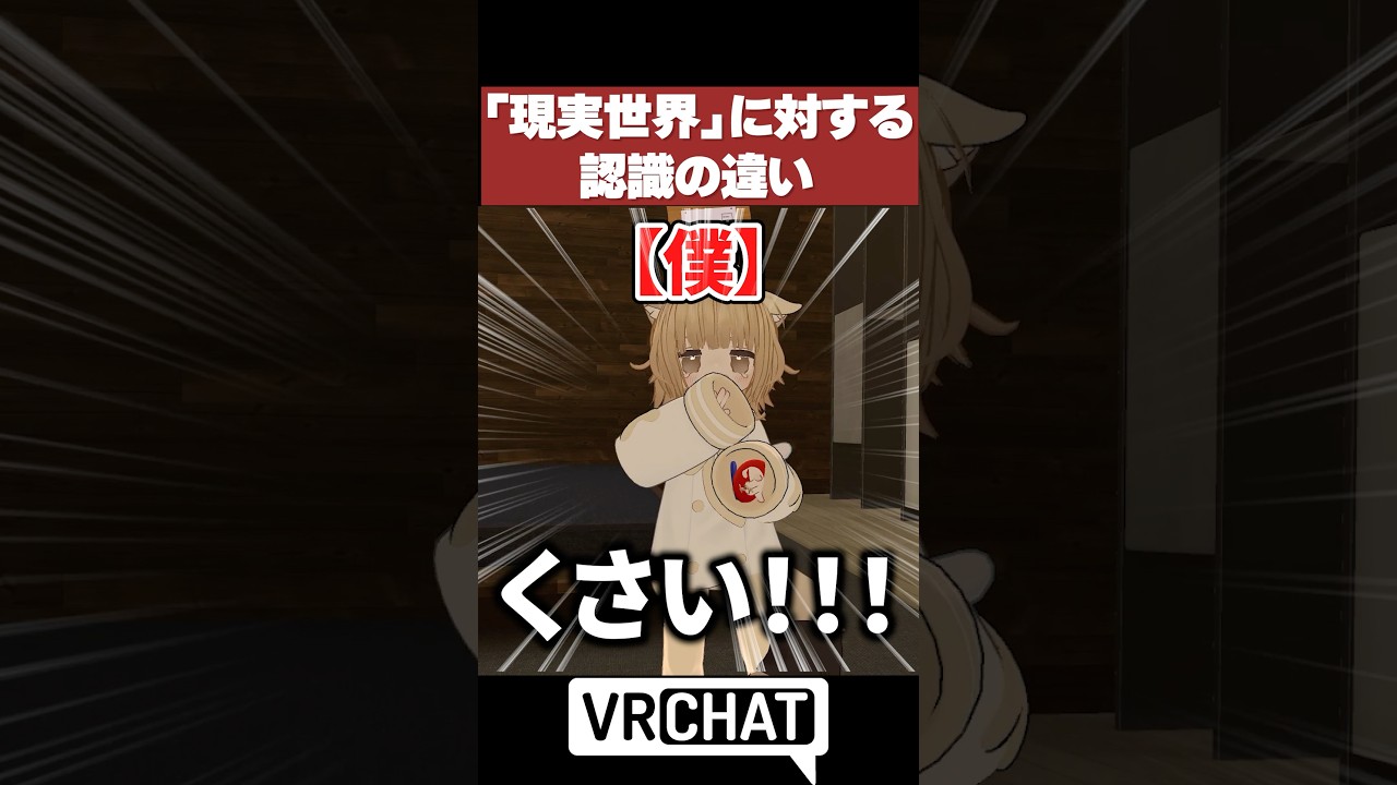 「現実世界」に対する認識の違い【VRChatあるある】