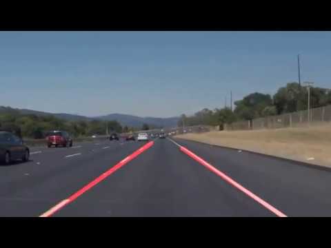 lane detection - connected broken line