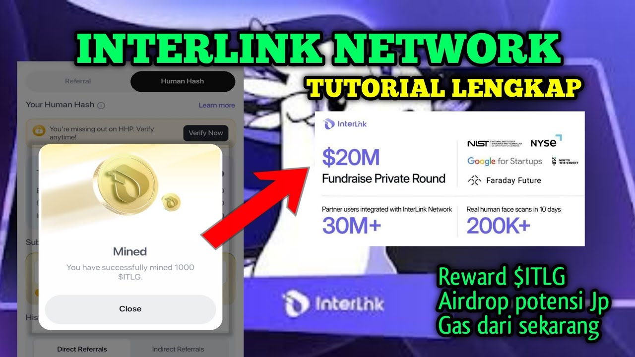 Cara Garap Airdrop Interlink Network Untuk Pemula | Tutorial Lengkap Daftar Dan Verifikasi