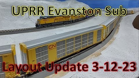 More Scenery on the Union Pacific Railroad Evanston Sub-HO Model Railroad in Action Train layout Ops
