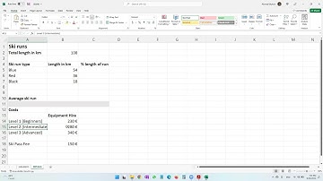 2021 May - Spreadsheets Part 1 - Edexcel IGCSE ICT Practical Exam