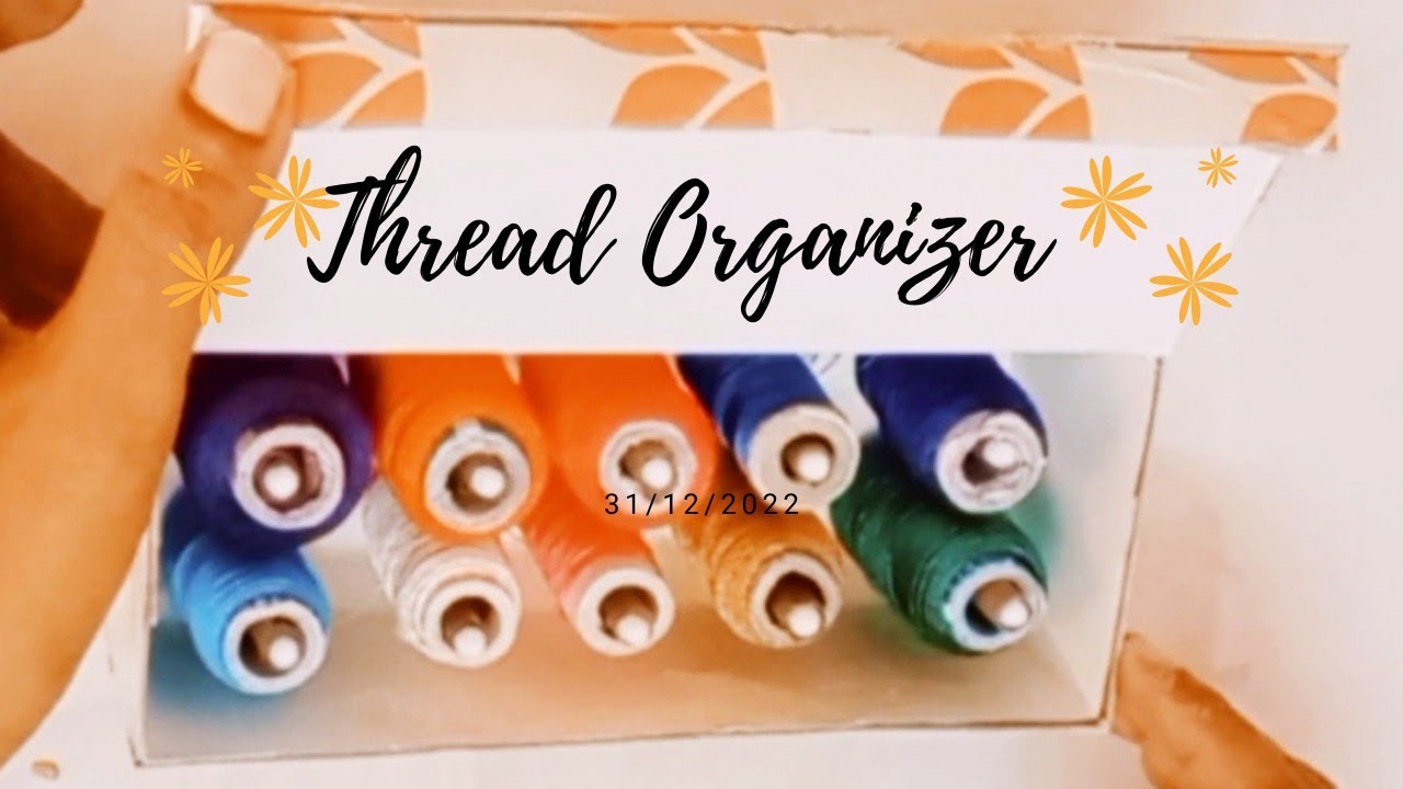 DIY Thread Organizer Idea From Waste Dark fantasy box/Thread organizer Making At Home