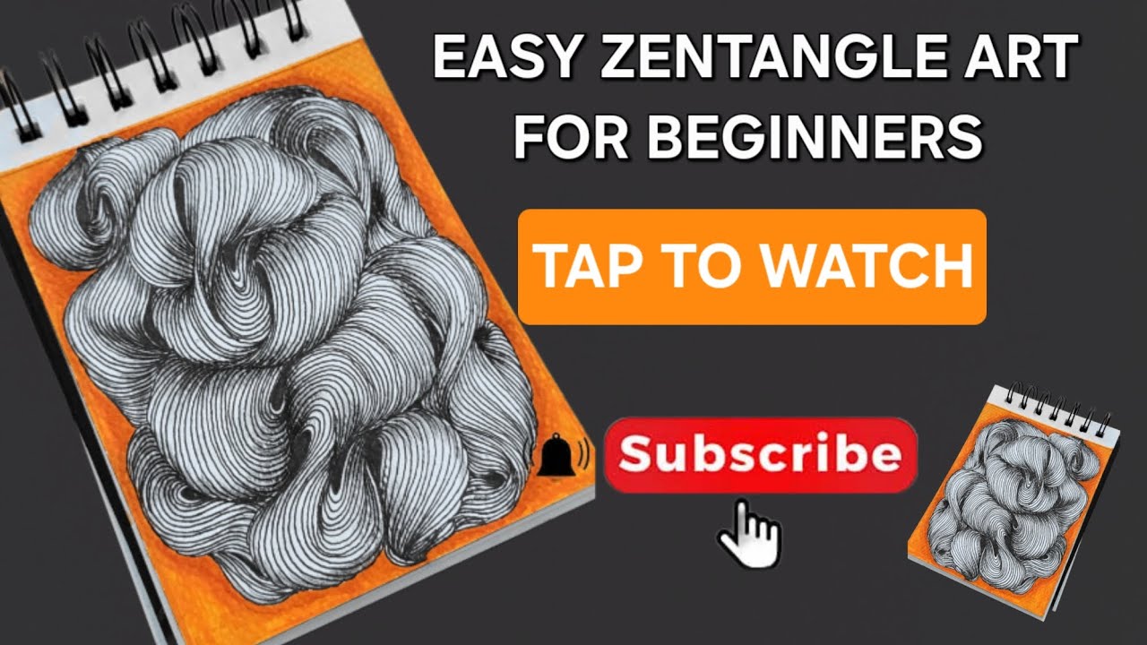 Easy Zentangle Art | Drawing Tutorial for Beginners| How to draw ...