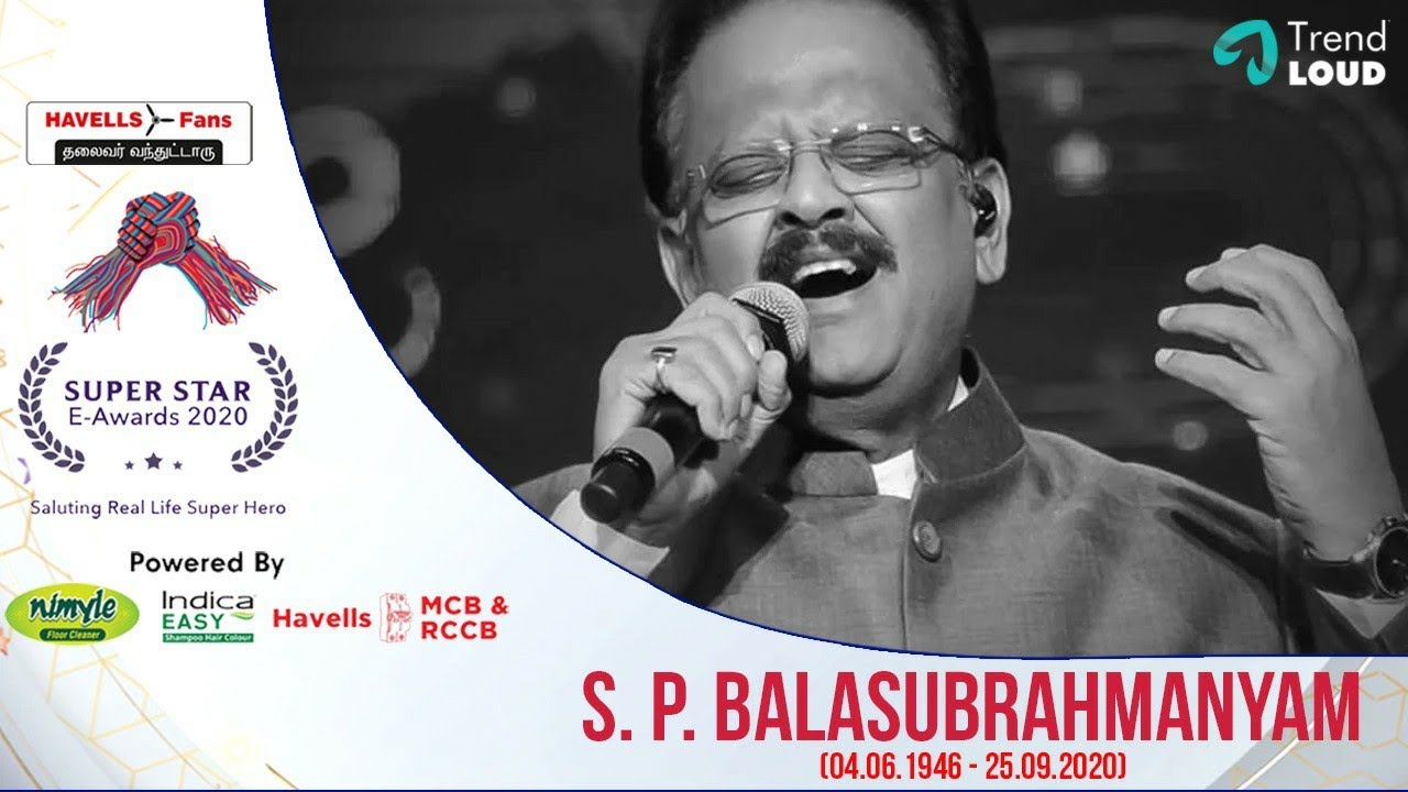 Tribute to The Legend "SP Balasubramaniam" | SuperStar E-Awards 2020 | 2nd & 3rd October | Switch On