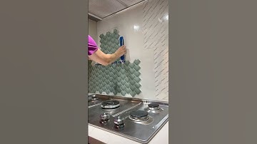 How to install a tile backsplash! This is very approachable! #kitchenrenovation #tilebacksplash
