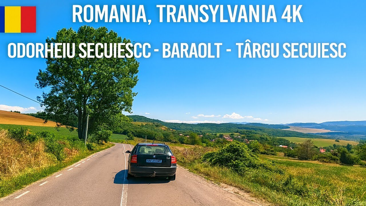 Driving in Romania Transylvania from Odorheiu Secuiesc to Baraolt to Târgu Secuiesc