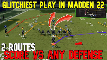 🚨UNSTOPPABLE GLITCH PLAY🚨 Both Routes Score Vs Any Defense in Madden NFL 22! Offense Tips & Tricks