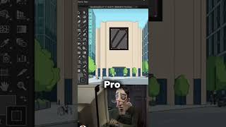 Beginner vs Pro artist building windows #youtube #trending