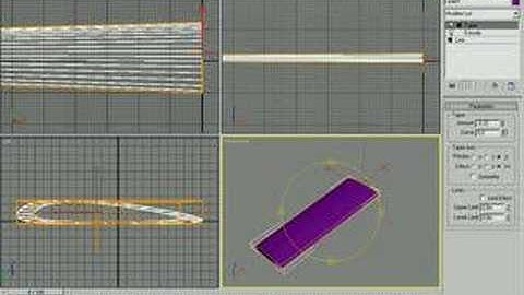 Learn how to make 3d airplane model - wing