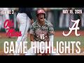 Alabama Baseball vs. Ole Miss | 6-2 Win Highlights | 5/16/26