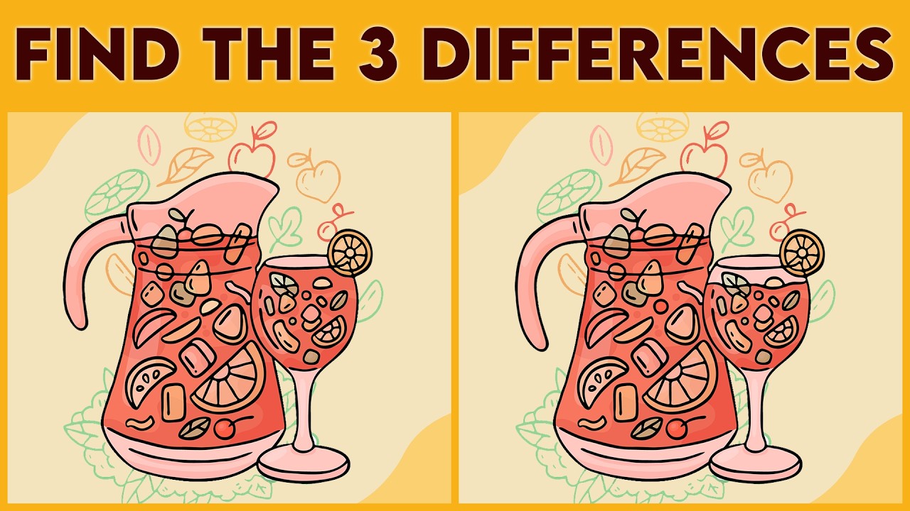 Spot the 3 Juice Differences! 🧃🔍🍊(EPISODE - 112)