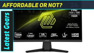 MSI MAG 244C 24-inch FHD Gaming Monitor – Best 180Hz Immersive Experience