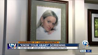 'Know your heart' screening hosted by Jessica Clinton Foundation