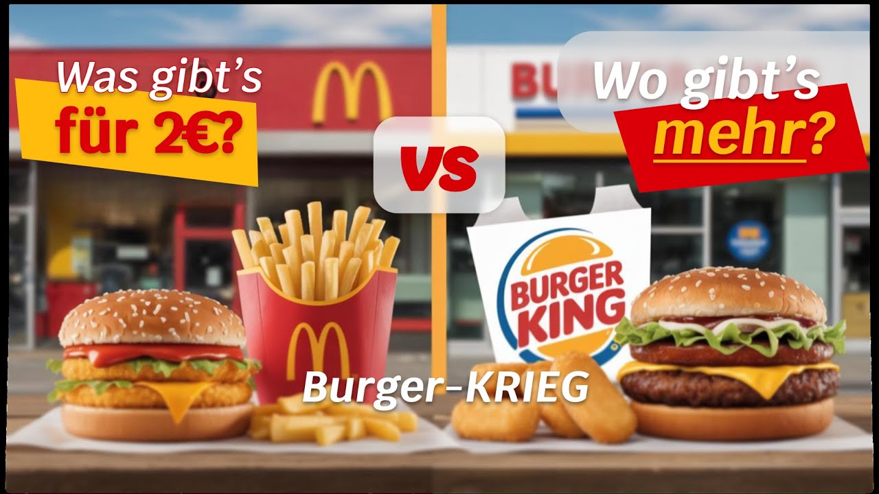 Fast Food Burger Showdown 🍔 Das ultimate Burger Duell, wo gibt's mehr? Der Unterschied ist KRASS 💥