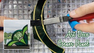 Watch Me Make a Stained Glass Art Deco Corner Panel