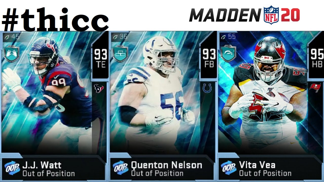 THICC boi DAY! OUT OF POSITION JJ WATT AND VITA VEA! MADDEN 20 ULTIMATE TEAM