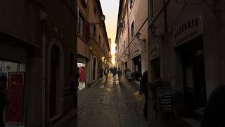Sunset Stroll Through Rome #RomeSunset #TiberRiverViews #GoldenHourRome #rome #italy #travelvlog