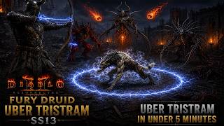 Werewolf Fury Druid Uber Tristram Season 13 D2R Less Than 5 Minutes