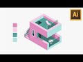 Learn Skills For QUALITY ISOMETRIC DESIGN - Illustrator Isometric House Tutorial