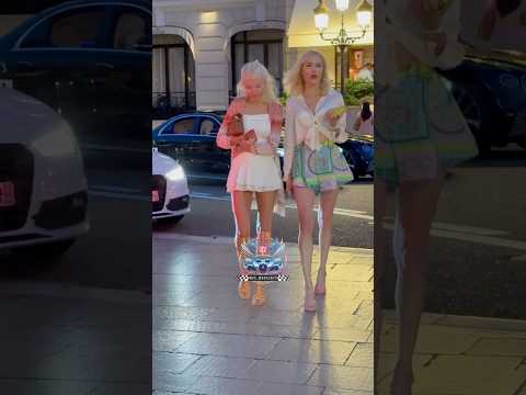 Lady chegando ao Casino Monte-Carlo em seu BMW #supercars #belezafeminina #millionaire #lifestyle