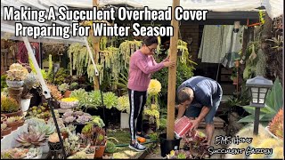 Installing A Succulent Overhead Cover For This Winter Season