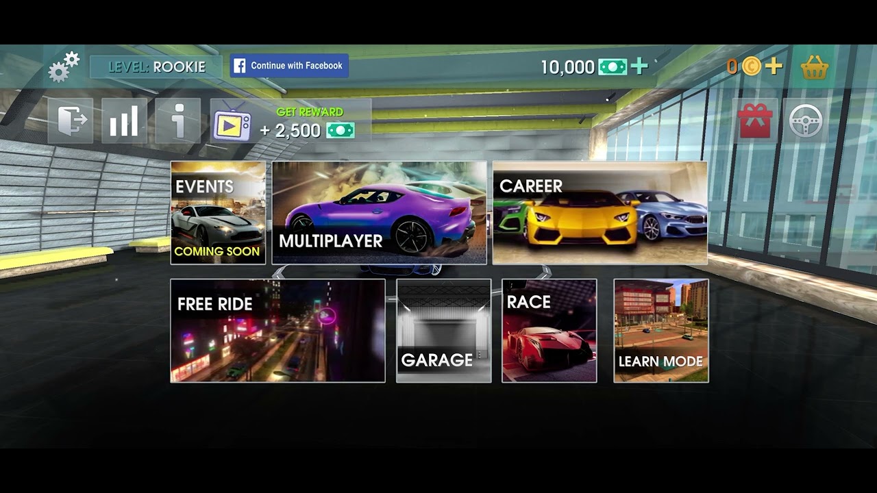 Driving School Sim 2020 menu theme