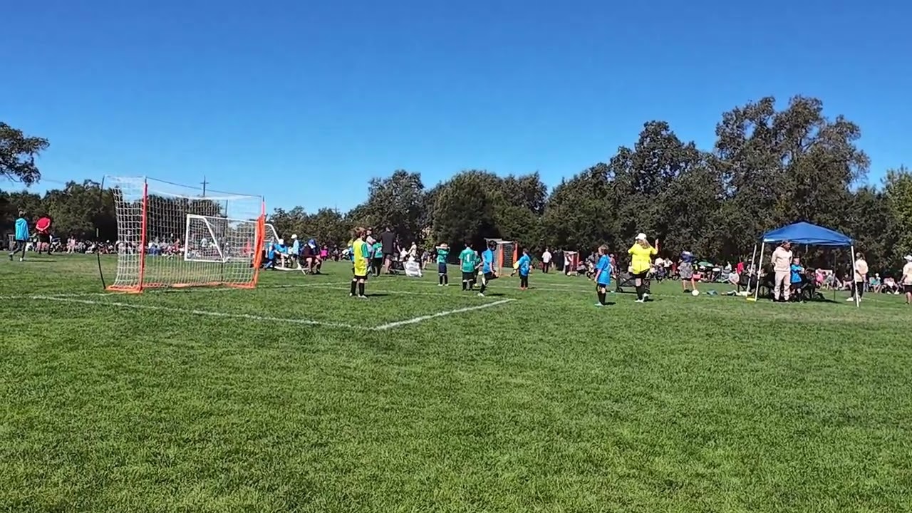 Luke scores and is goalie