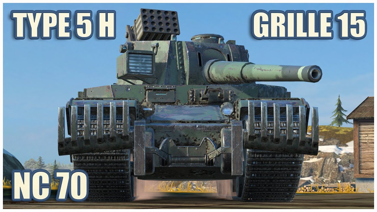 Type 5 H, Błyskawica & Grille 15 • WoT Blitz Gameplay