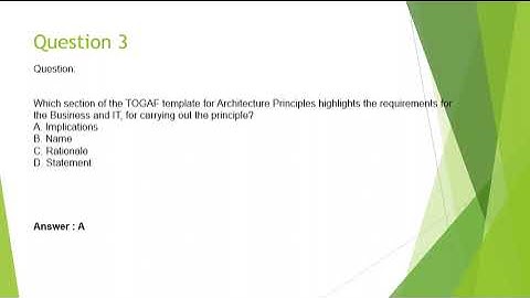 TOGAF PART1 EXAM QUESTIONS