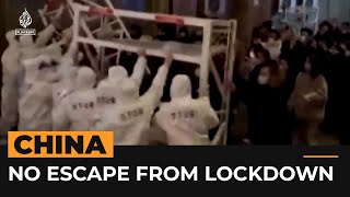Chinese residents try to break out of lockdown | AJ #shorts
