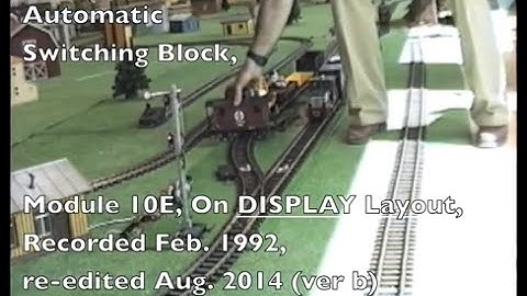 9202-10E 1992 Display, LGB Automatic 2-Track Yard Controls 3/4/5 Trains 1 Track | AutoControls.org