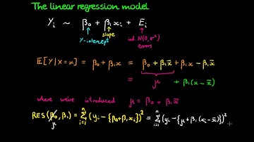 Deriving the least squares regression estimators