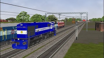 Rescue Rajdhani Exp.   || indian railway in MSTS OPEN RAIL ||