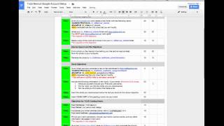 How to fill out a grading rubric in Google Docs for Mr Benrud