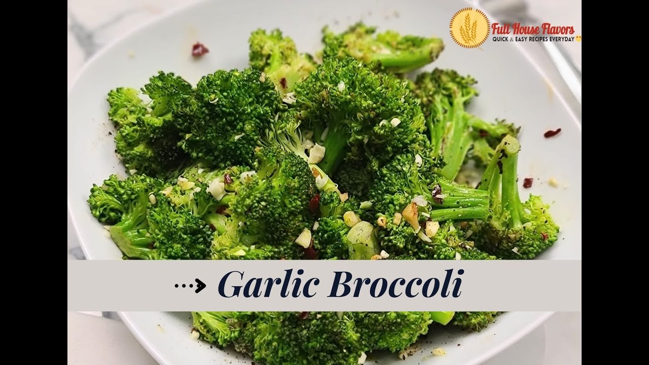 How to Cook Pan-Roasted Broccoli with Garlic Recipe | Healthy Broccoli Recipes For Weight Loss