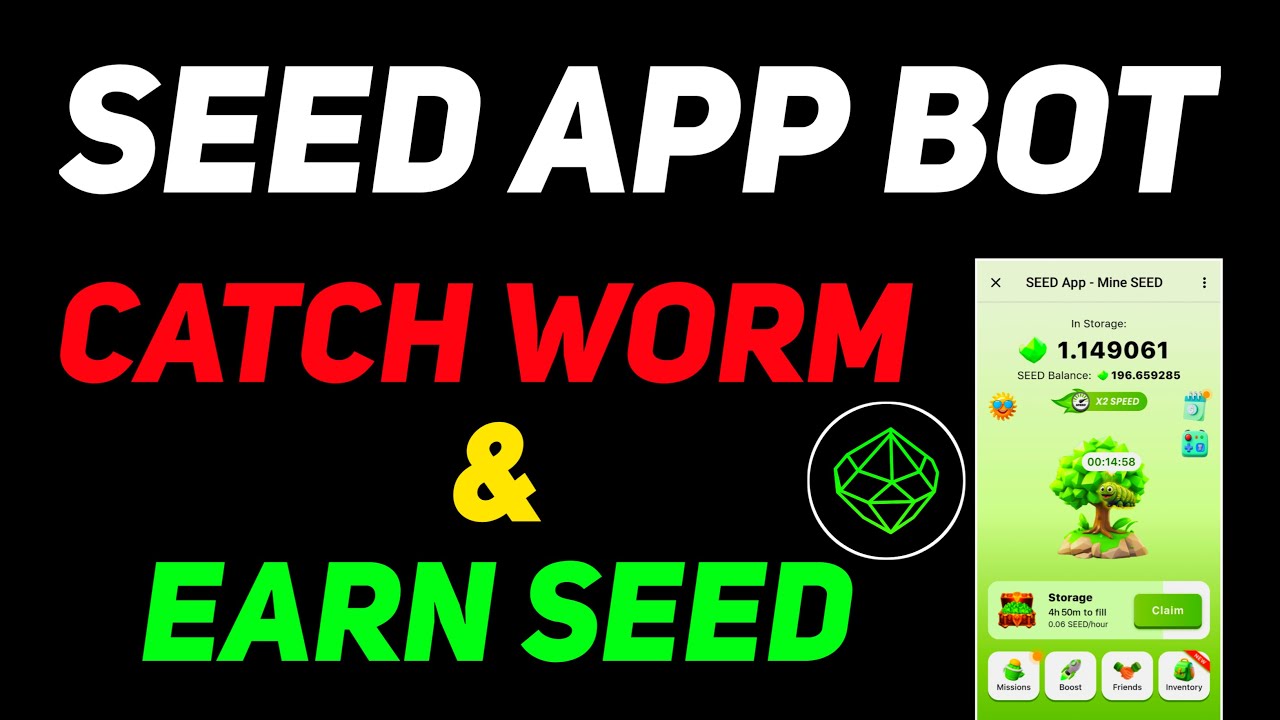 Seed App Catch Worm & Earn Seed Guide | How To Catch Worm In Seed App ...