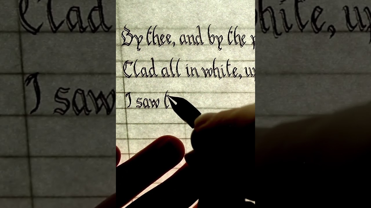 Handwriting E. A. Poe’s “To Helen” Part 6