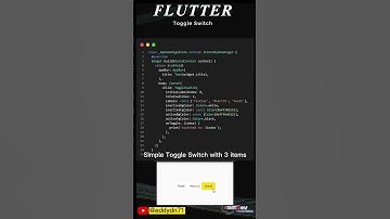Flutter Tutorial - Toggle Switch
