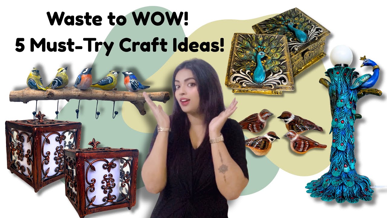 Save Craft Don’t Throw Waste! ♻️ Make 5 BEAUTIFUL DIY Crafts & Save the Planet ...