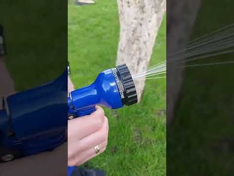 Шланг садовий поливальний X-hose розтягувальний 60 метрів із розпилювачем 7 режимів розпилення, видео 1