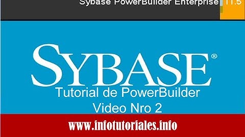 Tutorial de  PowerBuilder Basico: Video Nro 2 -  Controles Basicos: Sle - StaticText