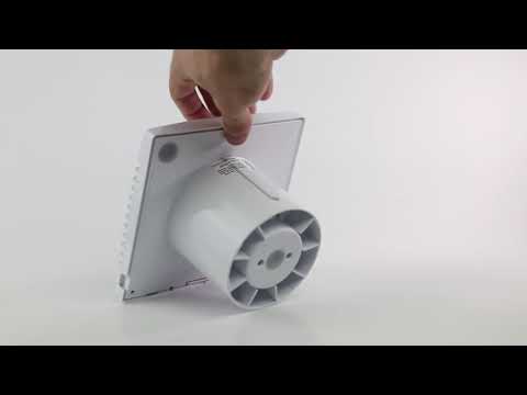 Вентилятор витяжний  для ванної АirRoxy pRim 100 S білий 01-001, видео 1