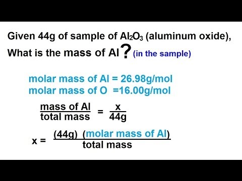 Chemistry - Atoms, Molecules, and Ions (11 of 23) Calculating a Mass in a Sample - YouTube