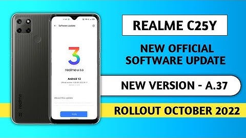 Realme C25y New software update October 2022, Update A.29, update features, Realme UI 3.0 android 12