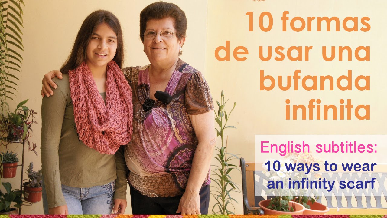 10 formas usar una bufanda infinita Tejiendo Perú