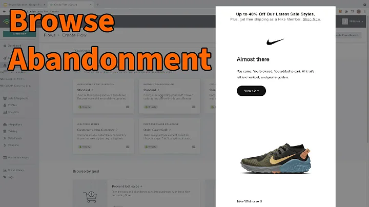 Boost E-commerce Sales with Browse Abandonment Flow