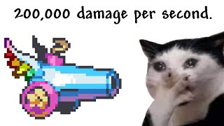 Terraria Rainbow Party Cannon is perfectly balanced.