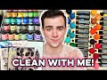 Exposing my craft room organization secrets clean with me