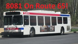 NeoplanDude | SEPTA 2005 New Flyer D40LF #8081 On Route 65 To Germantown-Chelten, Part 1!