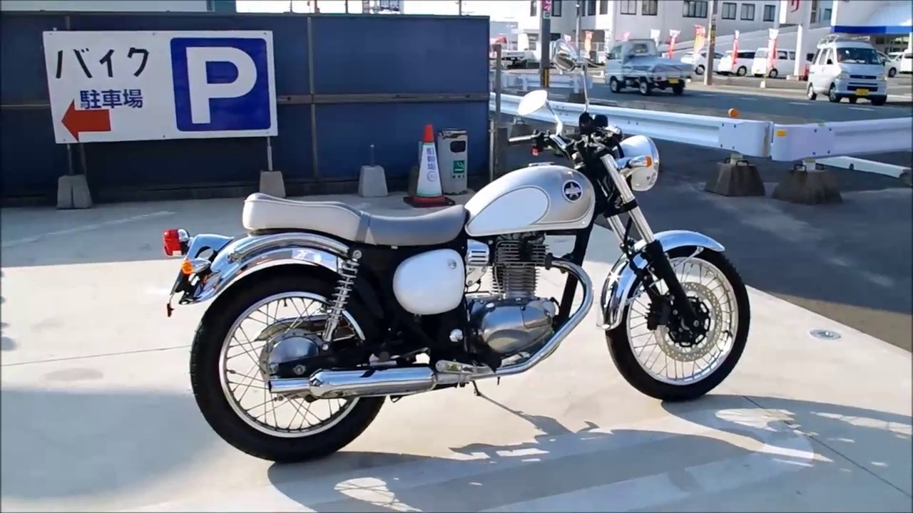 KAWASAKI エストレヤFI (BJ250A) 2007 ホワイト/シルバー - YouTube